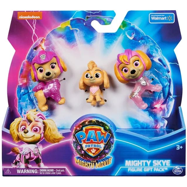 PAW Patrol: The Mighty Movie, Exclusive Skye 3-Piece Figures Set for Kids Ages 3+ | Walmart (US)