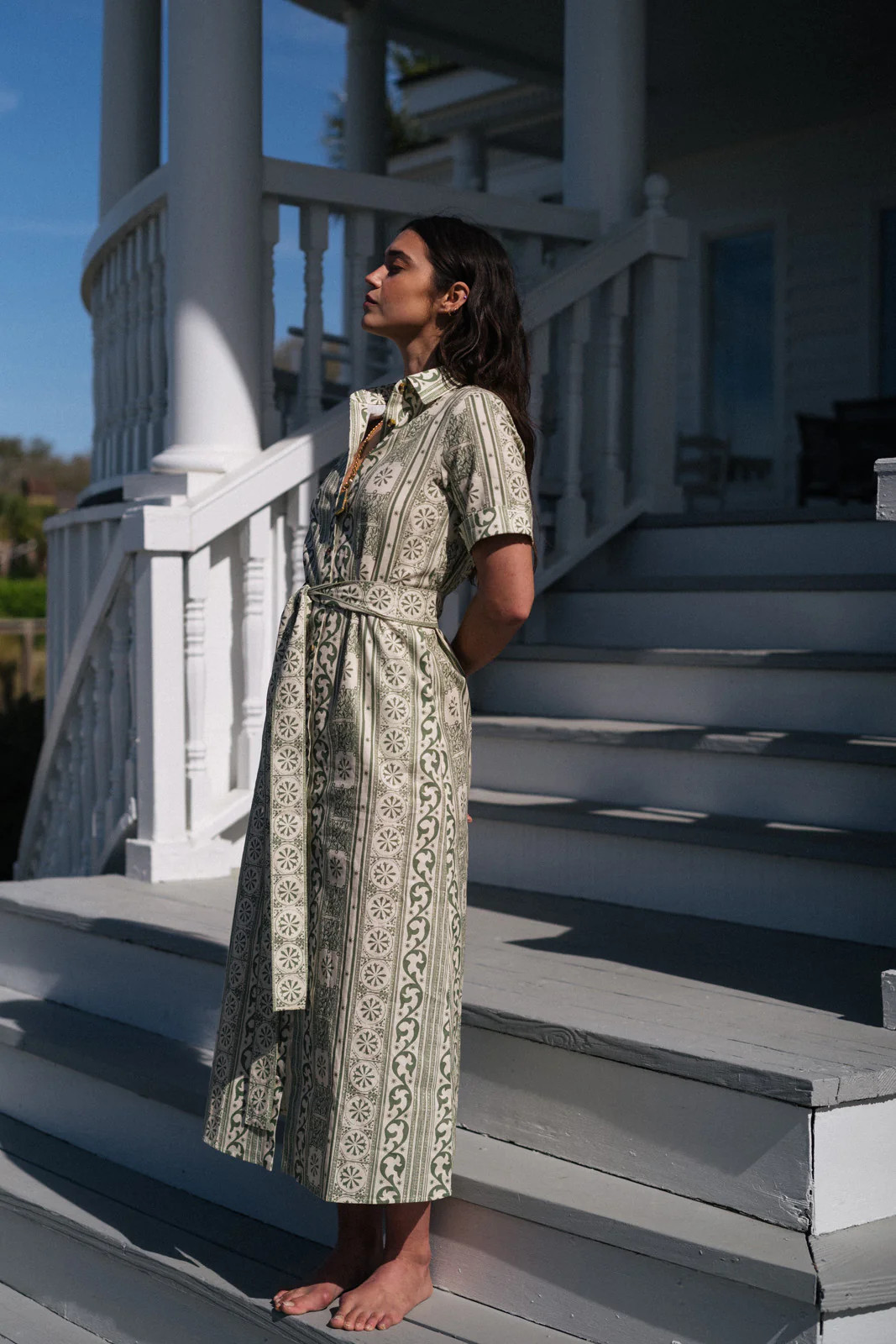 Banks Dress in Allegra Bermuda | Parterre