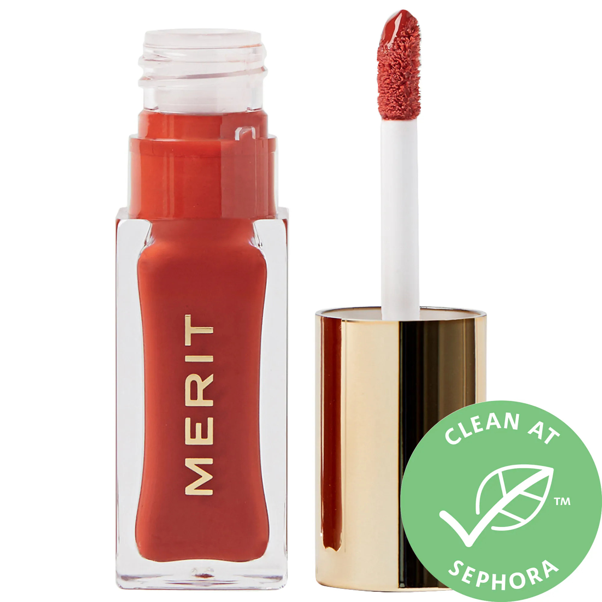 MERIT Shade Slick Tinted Lip Oil Cara Cara 0.23 oz/ 7 mL | Sephora (US)