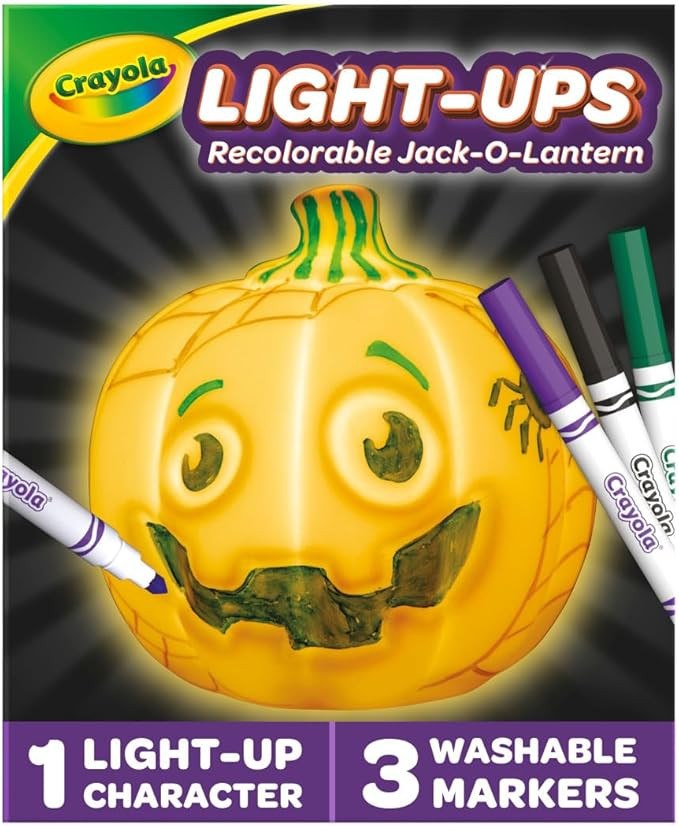 Crayola Light-Ups - Jack-O-Lantern, Light Up Pumpkin, Reusable Coloring Toy, Glow in The Dark, Ag... | Amazon (US)