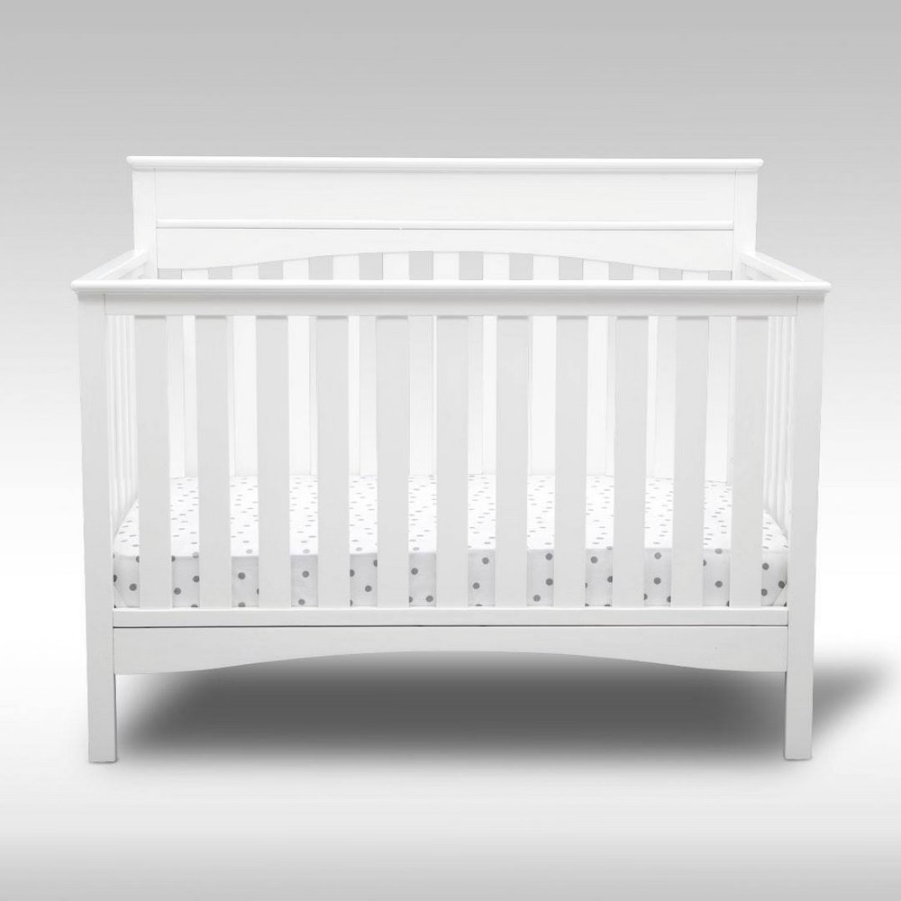 Delta Children Skylar 4-in-1 Convertible Crib, Greenguard Gold Certified - Bianca White | Target