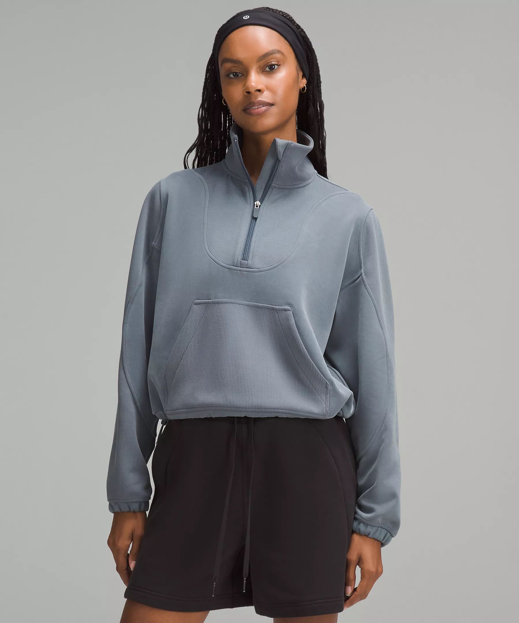 Brushed Softstreme Ribbed Half Zip | Lululemon (US)