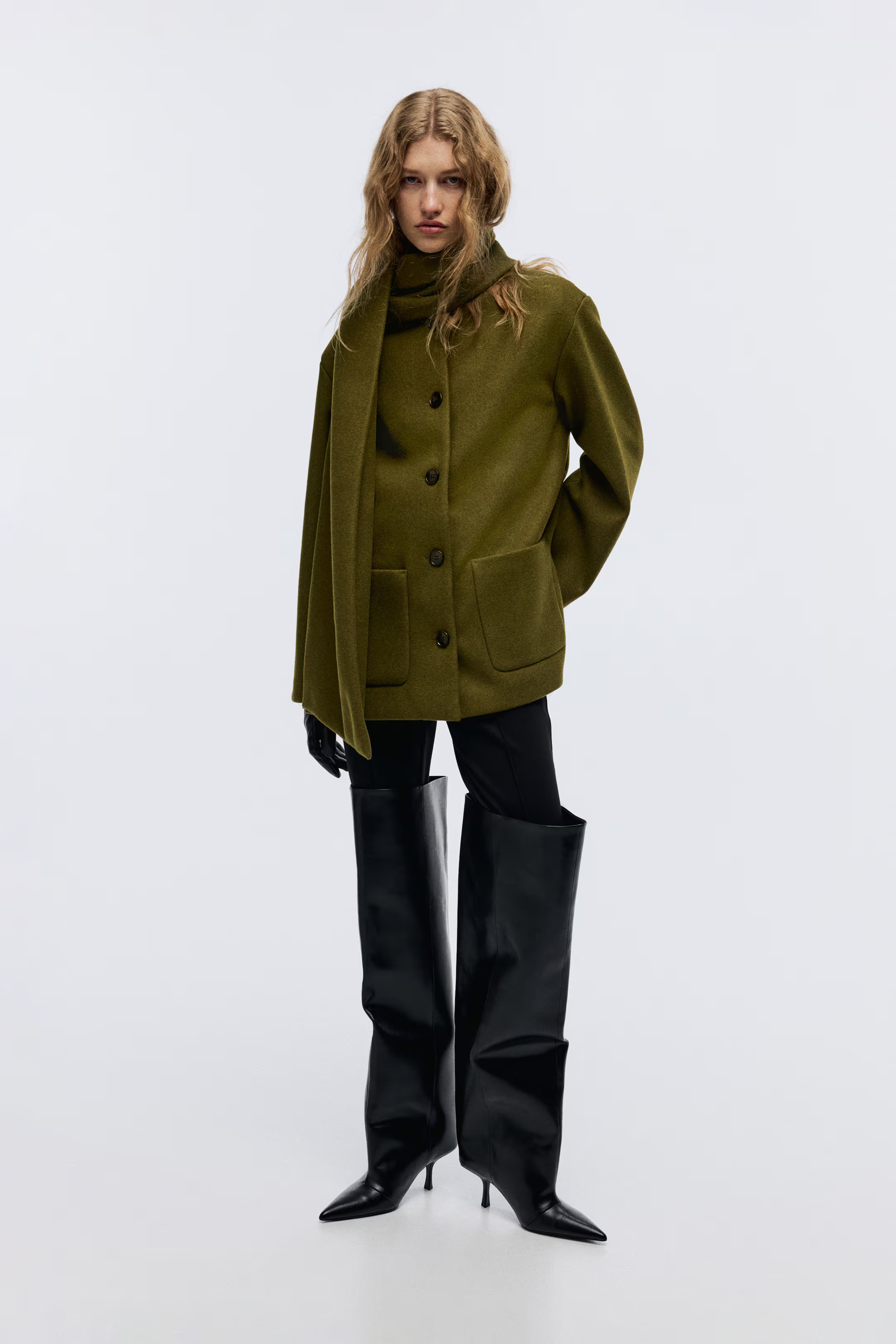 Scarf-Detail Coat | H&M (US + CA)