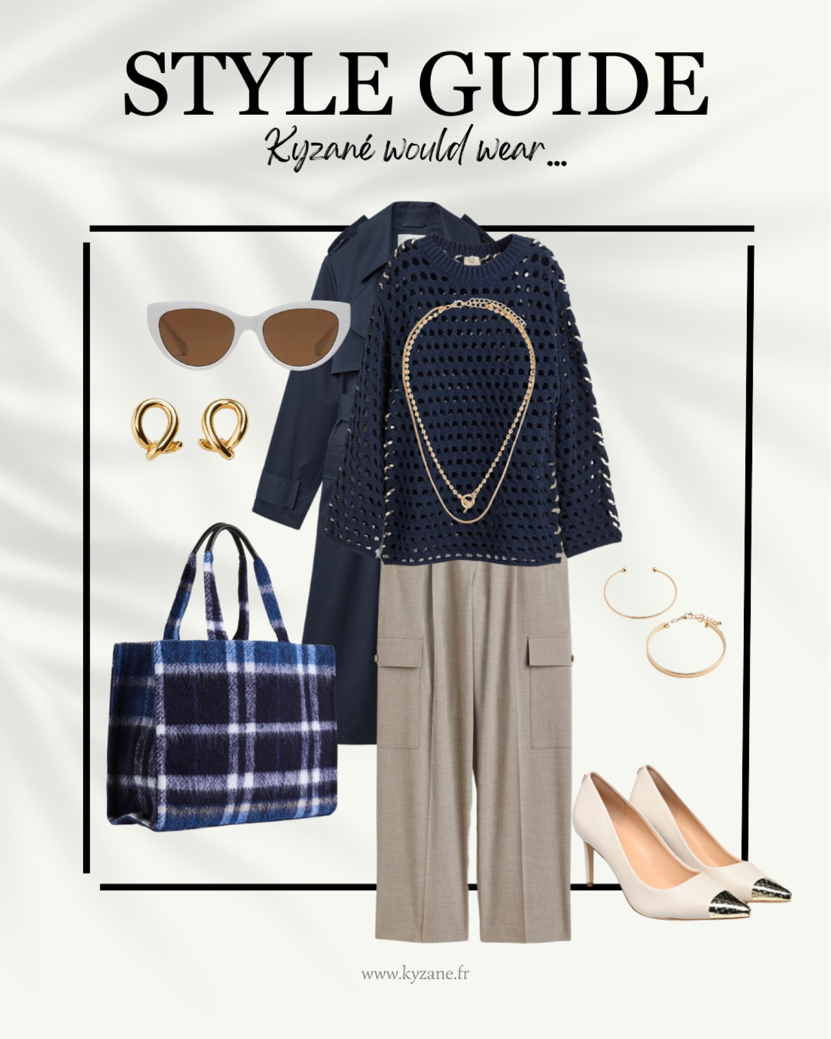 Casual chic silhouette in navy and beige to go to the office 🍦👤
- navy trench-coat 
- crochet navy oversize jumper
- beige tailored cargo pants


#Kyzanéwouldwear #officelook #colorcombination #winteroutfit 

#LTKworkwear #LTKfit #LTKeurope