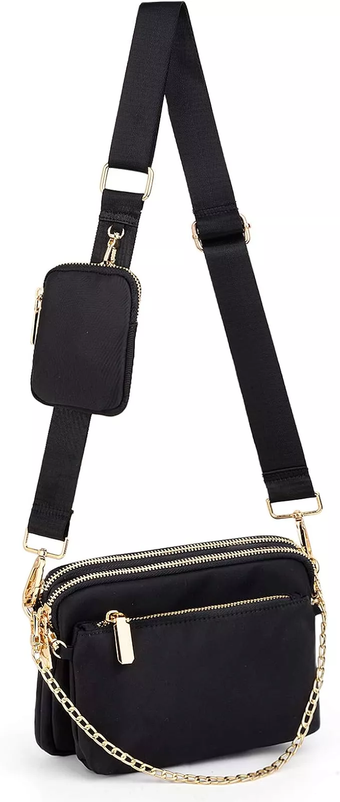 Shop PRADA Nylon Plain Crossbody Shoulder Bags (1BH089) by