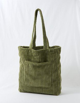 AE Chunky Corduroy Lennon Tote | American Eagle Outfitters (US & CA)