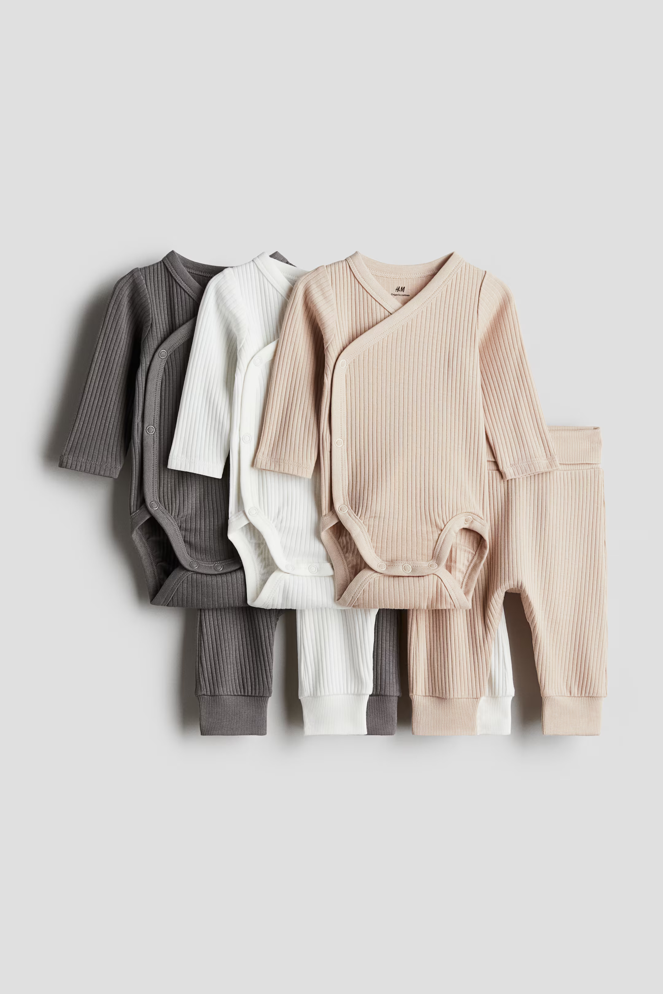 6-piece Ribbed Cotton Set | H&M (US + CA)