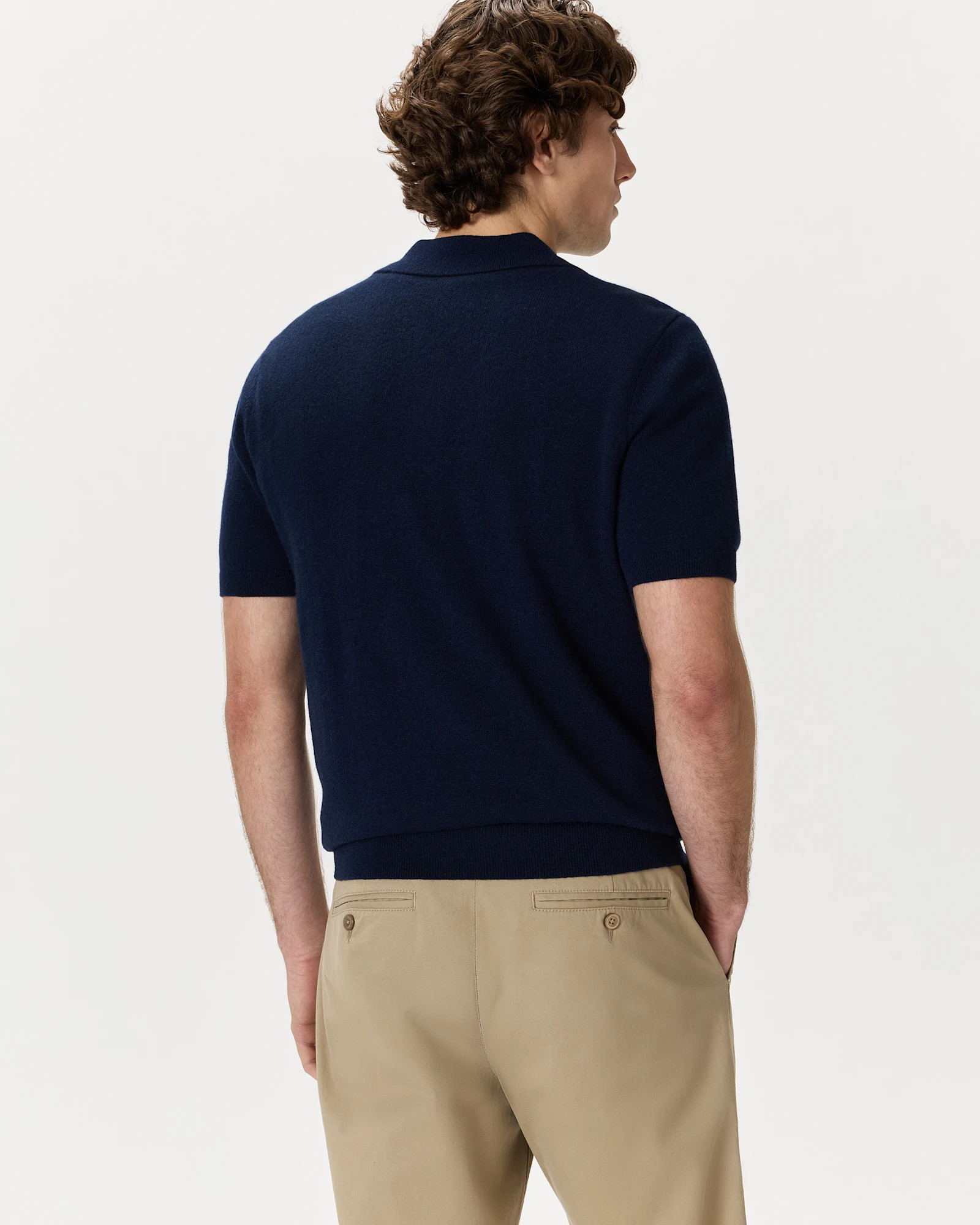 100% Mongolian Cashmere Johnny Collar Polo | Quince