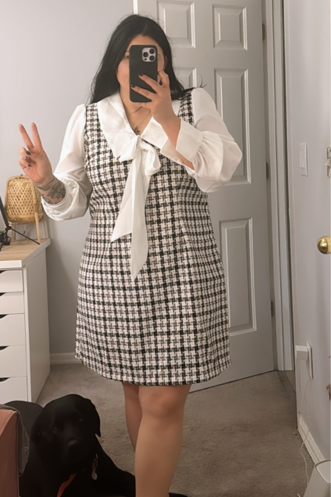 Trying on this beautiful checkered dress perfect for fall and the holidays


#LTKMidsize #LTKStyleTip #LTKFindsUnder50