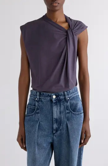 Nayda Asymmetric Cotton Slub Top | Nordstrom