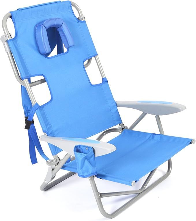 Ostrich On-Your-Back Lightweight Beach Reclining Lounge Lawn Chair with Backpack Straps, Outdoor ... | Amazon (US)