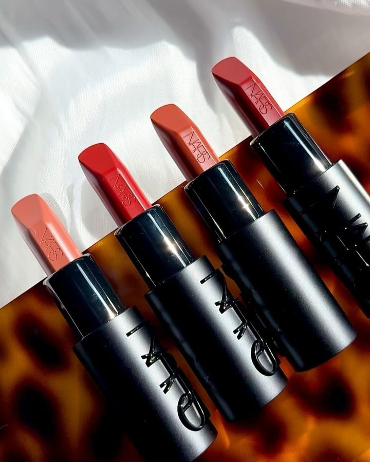 Gifted by @narsissist 

💄 Be Expl!cit Lipsticks 
These vibrant lipsticks have a dimensional satin finish and smudge resistant wear. They also have a new precision tip to help define and contour the lips and are a lightweight formula that has medium to full coverage.  They are infused with rosehip seed oil and hyaluronic acid.

✨ Featured Shades: 
- Liaison (tan rose)
- Desirous (brown red)
- No Shame (apricot brown)
- Last Night (burgundy)

Which color is your favorite? 

#nars #narscosmetics #narsmakeup #narslipstick #beexplicit #lipstick #lipsticks #lipproducts #beauty #makeup #makeupartist