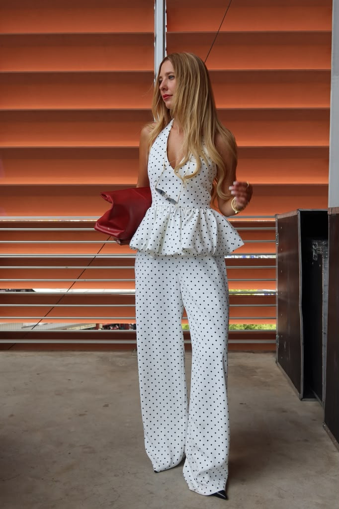 Chic Polka Dots & Red Accents Game Day Elegance
 

 #LTKvlog #LTKU #LTKSaleAlert
