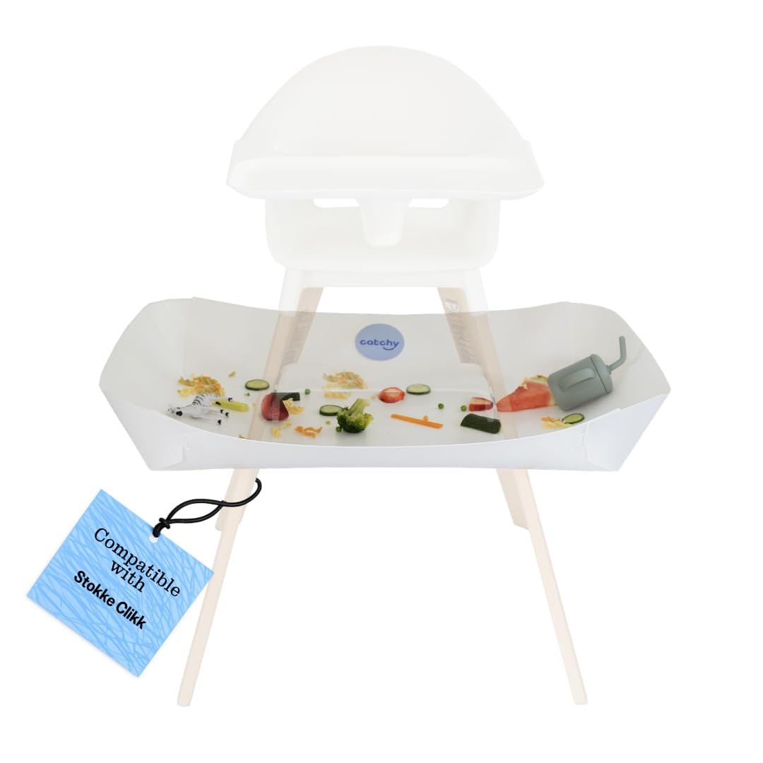 CATCHY - Food Catcher - Compatible with Stokke Clikk High Chair + 12 Other High Chairs - Highchair Sold Separately - Baby & Toddler Food & Mess Catcher - Under High Chair Accessory | Amazon (US)