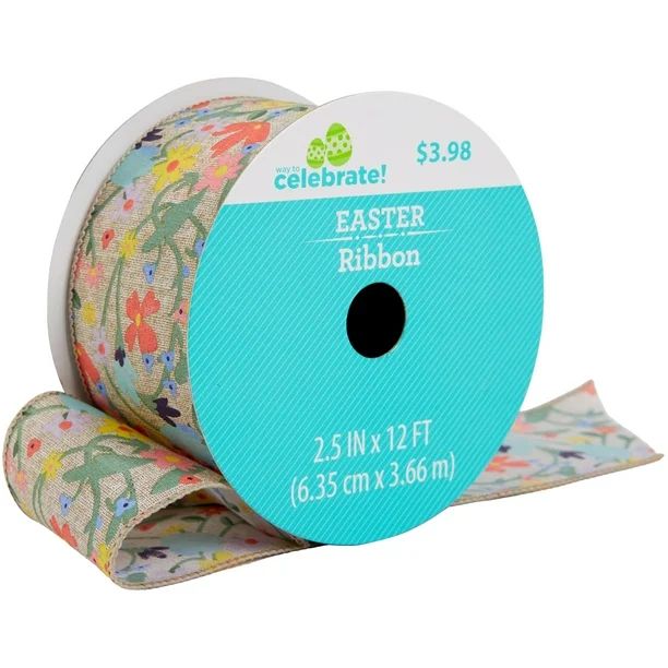 Way to Celebrate Country Cottage Easter Ribbon, Easter Florals - Walmart.com | Walmart (US)