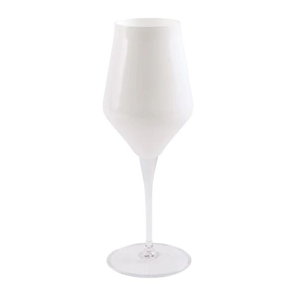 VIETRI Contessa Wine Glass, White | Waiting On Martha