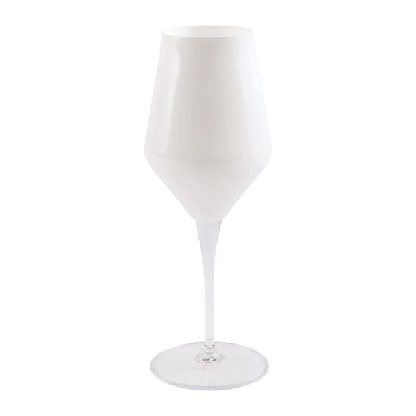 VIETRI Contessa Wine Glass, White | Waiting On Martha