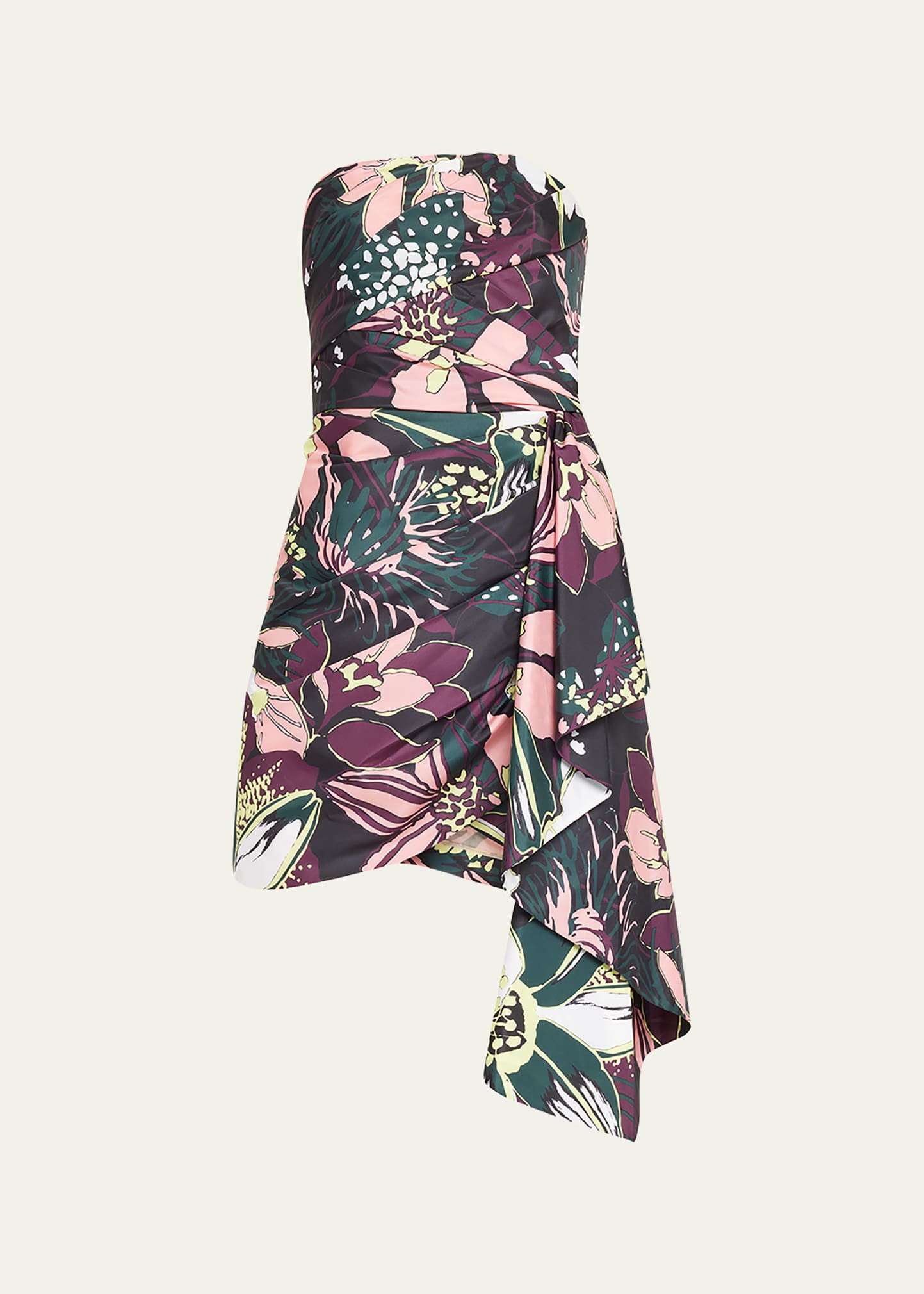 Tanya Taylor Alina Strapless Draped Mini Dress | Bergdorf Goodman