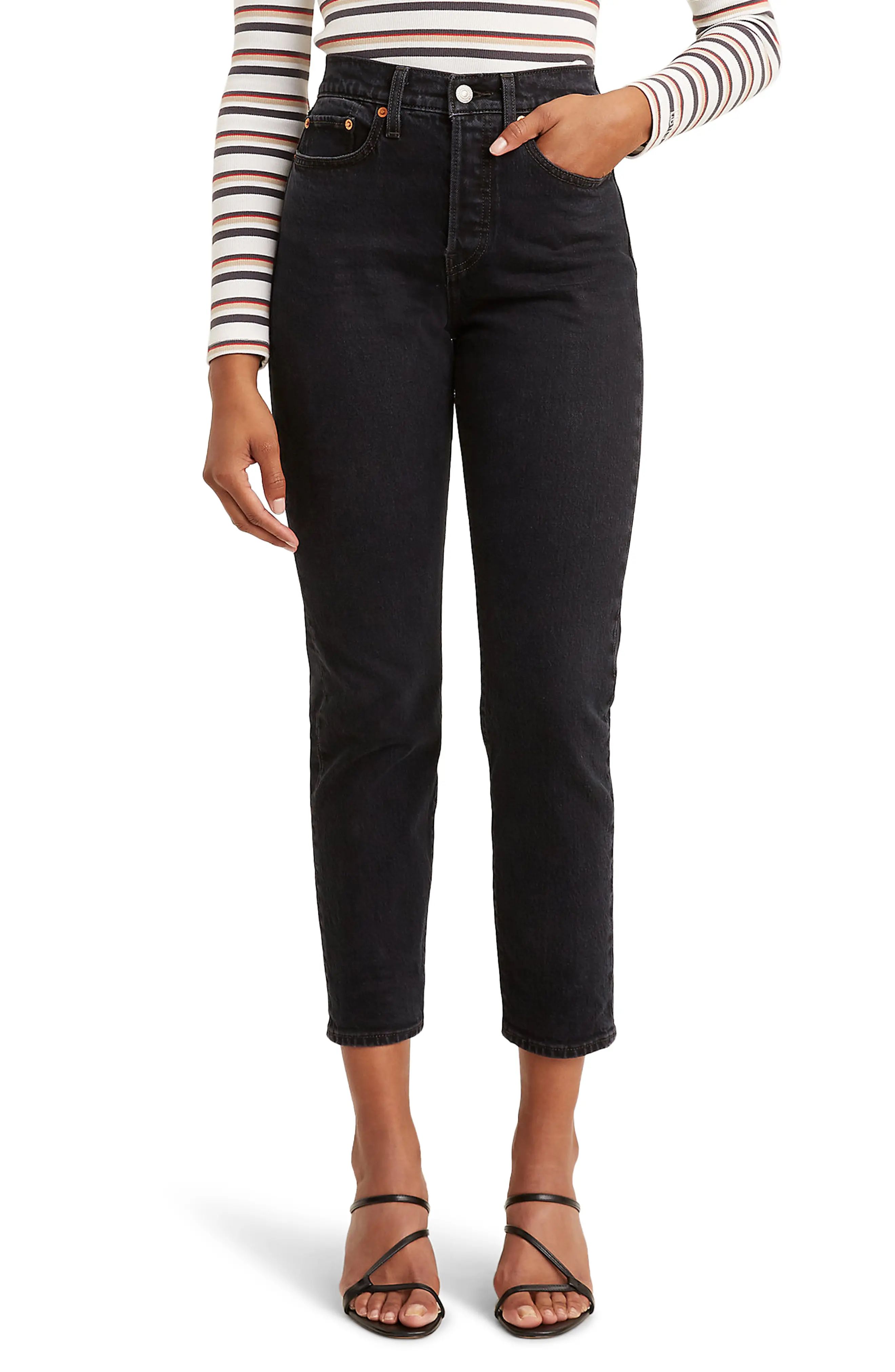 Women's Levi'S Wedgie Icon Fit High Waist Jeans, Size 32 - Black | Nordstrom