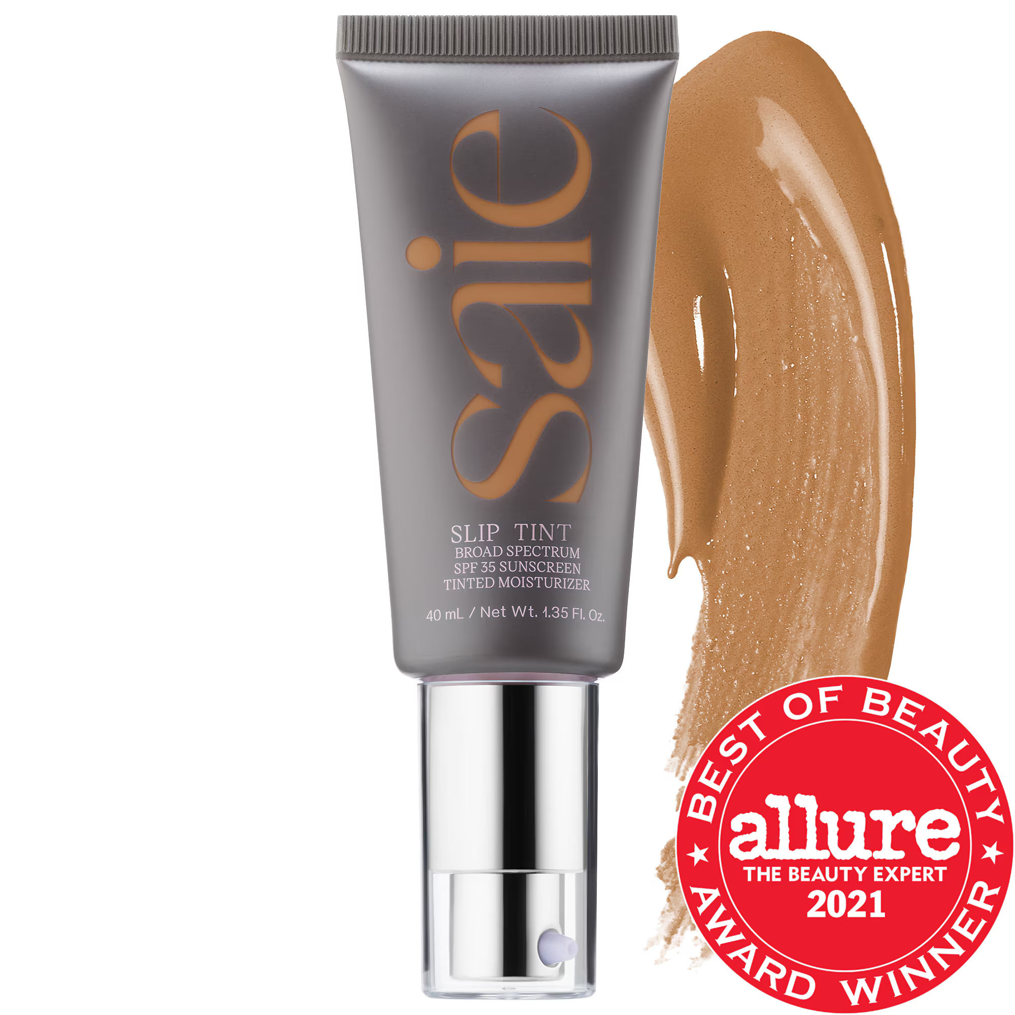 Saie Slip Tint - Lightweight Tinted Moisturizer with Mineral Zinc SPF 35 and Hyaluronic Acid Five + Half 1.3 oz/ 40 mL | Sephora (US)
