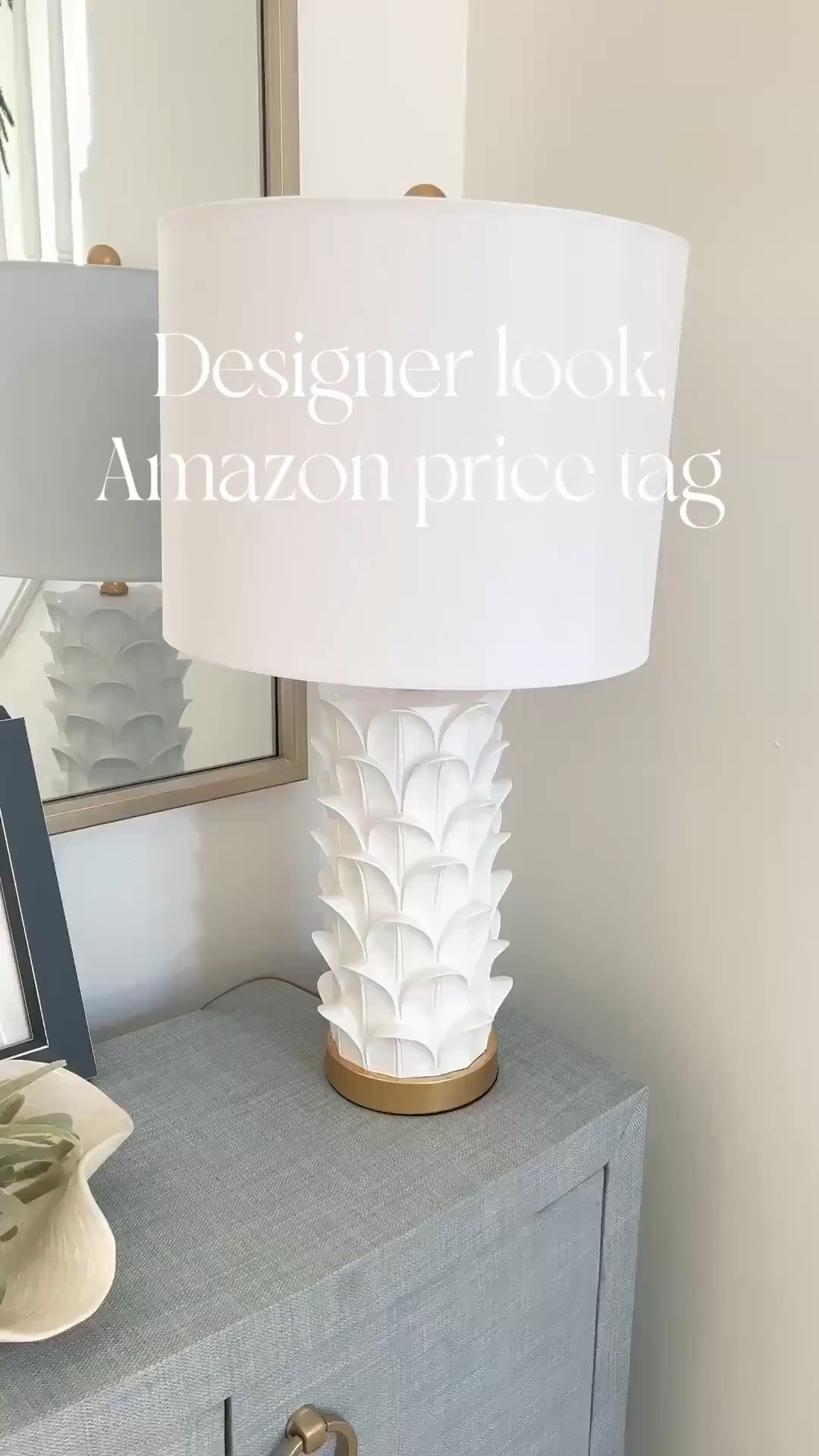 Loving this lamp I just got for our entryway! It actually comes in a set of two, and I plan to use the other in my home office once I reconfigure it in the next month or so. It's definitely giving designer vibes, without the crazy price tag! Linked a few other lamps that I'm loving right now too!
-
amazon lighting, amazon lamps, white lamps, designer looks for less, designer look lamps, entryway lighting, table lamps, textured lamps, white & brass lamps, coastal lighting, coastal lamps, tall lamps, bedside lamps, nightstand lamps, bedroom lighting, pottery barn lamps, woven lamps

#LTKHome