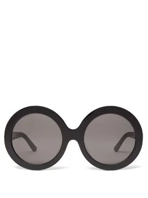 Oversized round acetate sunglasses | Matches (US)