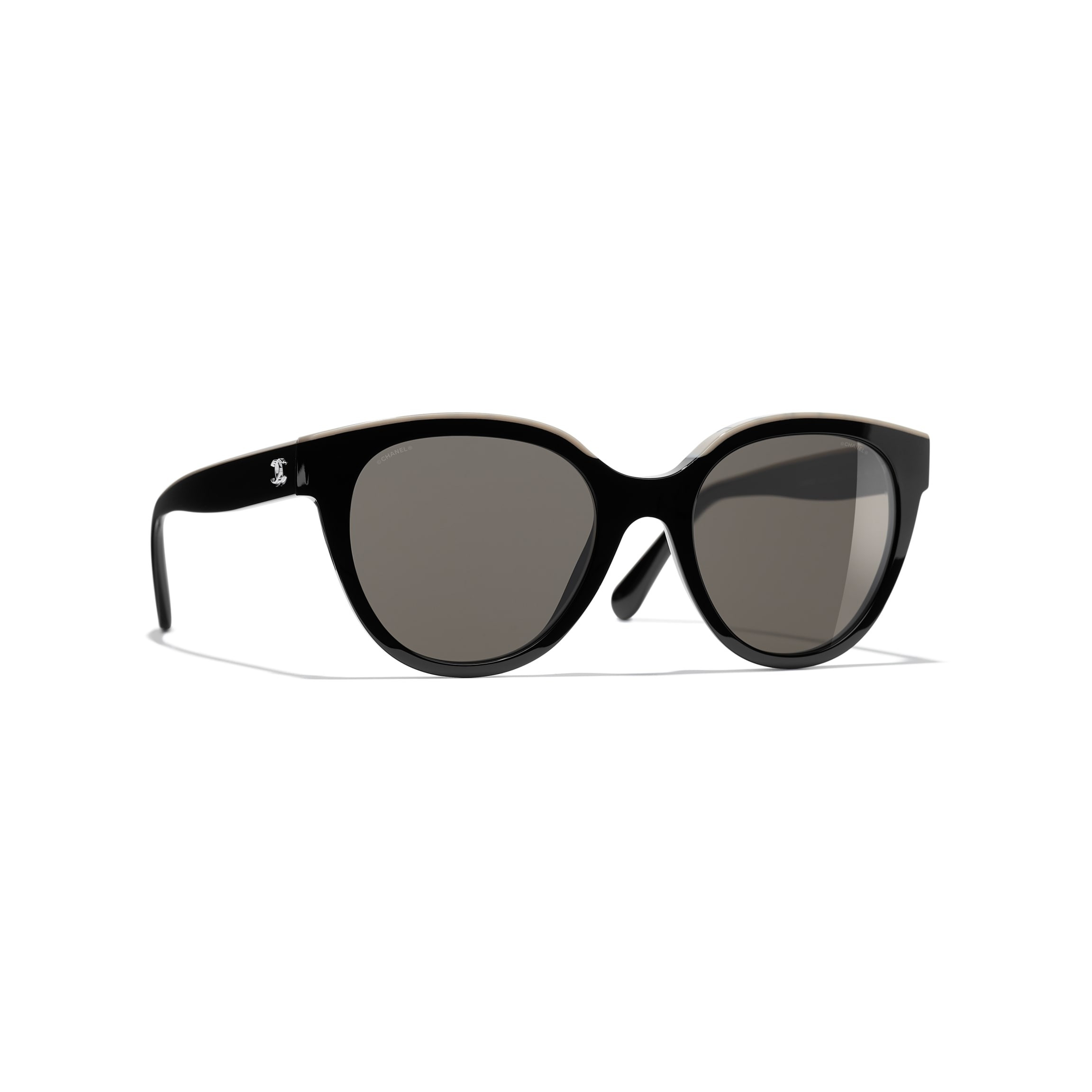 Butterfly Sunglasses Black & Beige Butterfly Sunglasses | CHANEL | Chanel, Inc. (US)