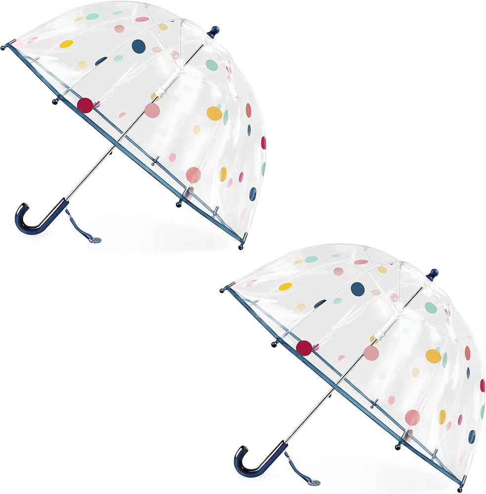 RONIARE Kids Clear Bubble Umbrellas for Rain Dome Windproof Umbrella for Kid Girls and Boys | Amazon (US)