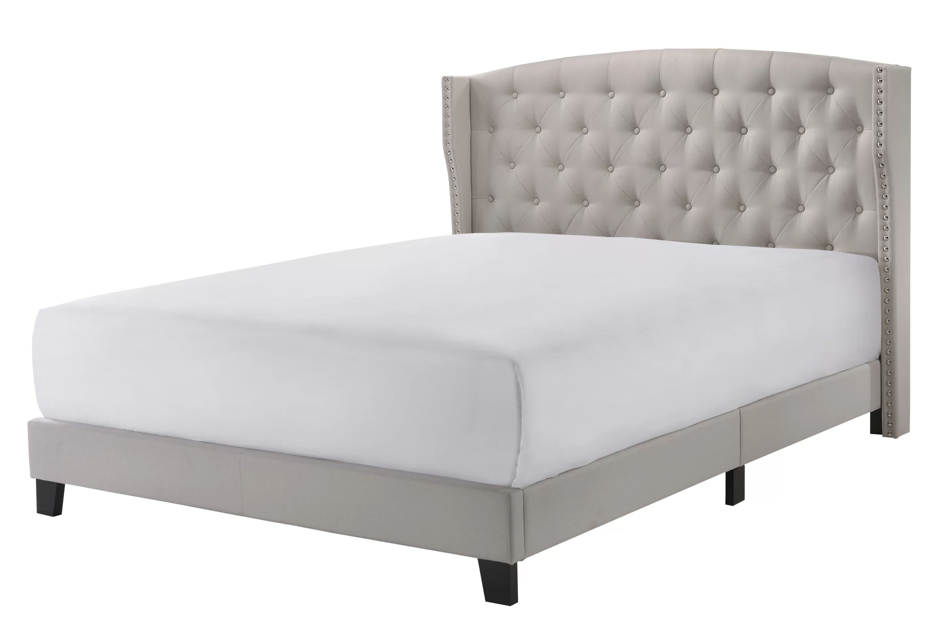 Fort Calhoun Tufted Upholstered Low Profile Platform Bed | Wayfair Professional