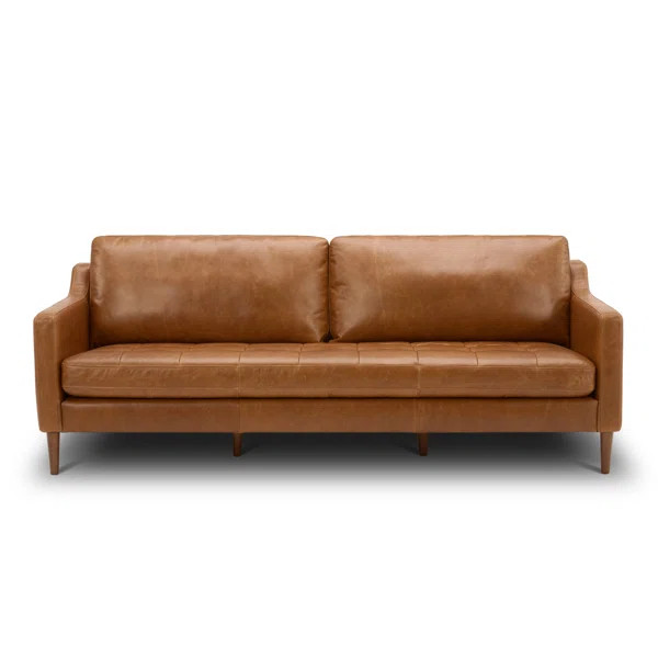 Daylen 85.83'' Leather Sofa | Wayfair North America