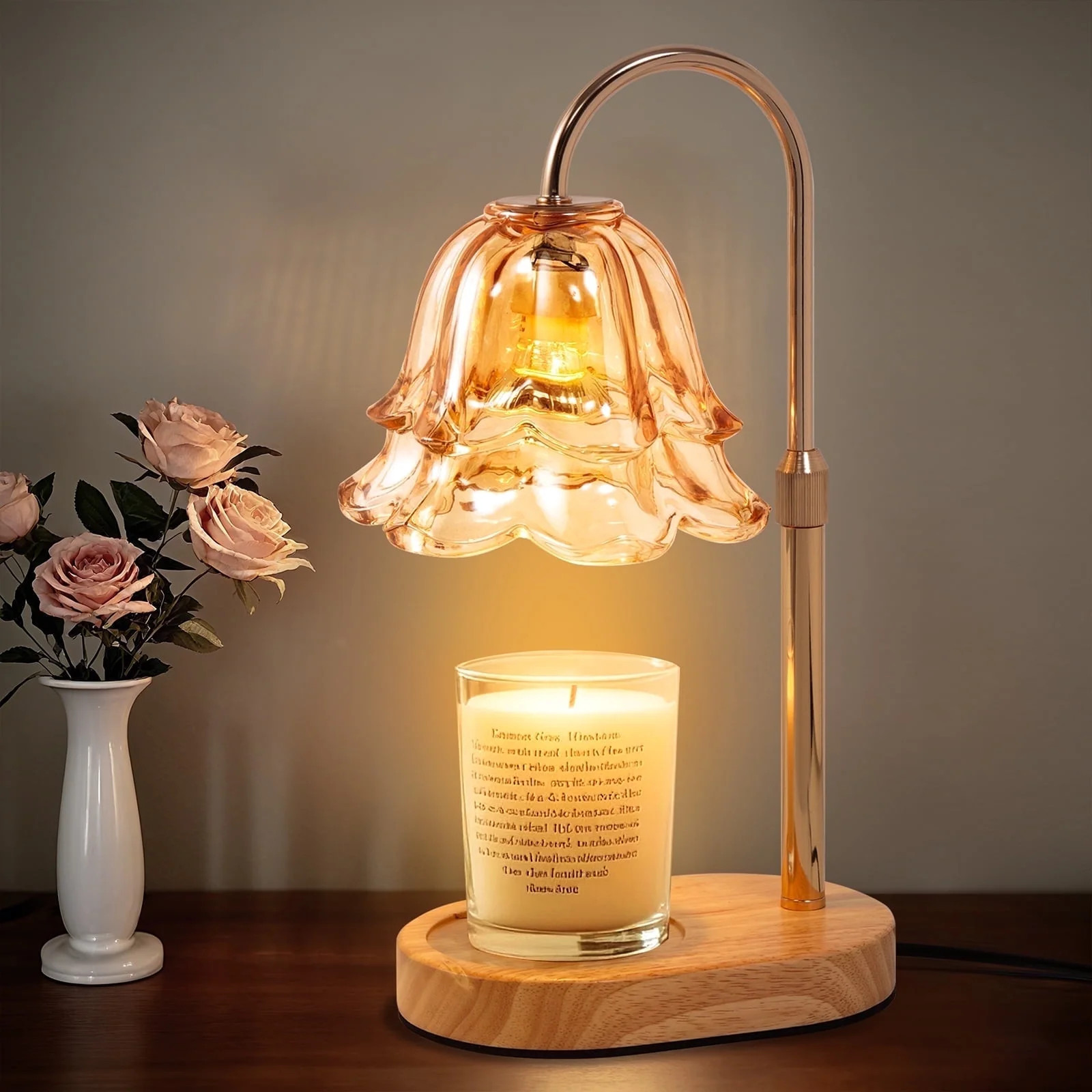 Candle Warmer Lamp with Timer and Dimmer, Dimmable Adjustable Height Candle Warming Lamp, Gifts W... | Walmart (US)