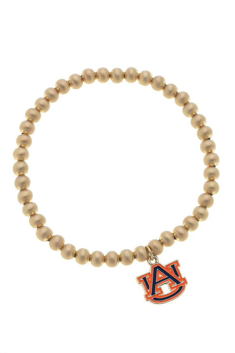 Auburn Tigers Ball Bead Stretch Bracelet | CANVAS
