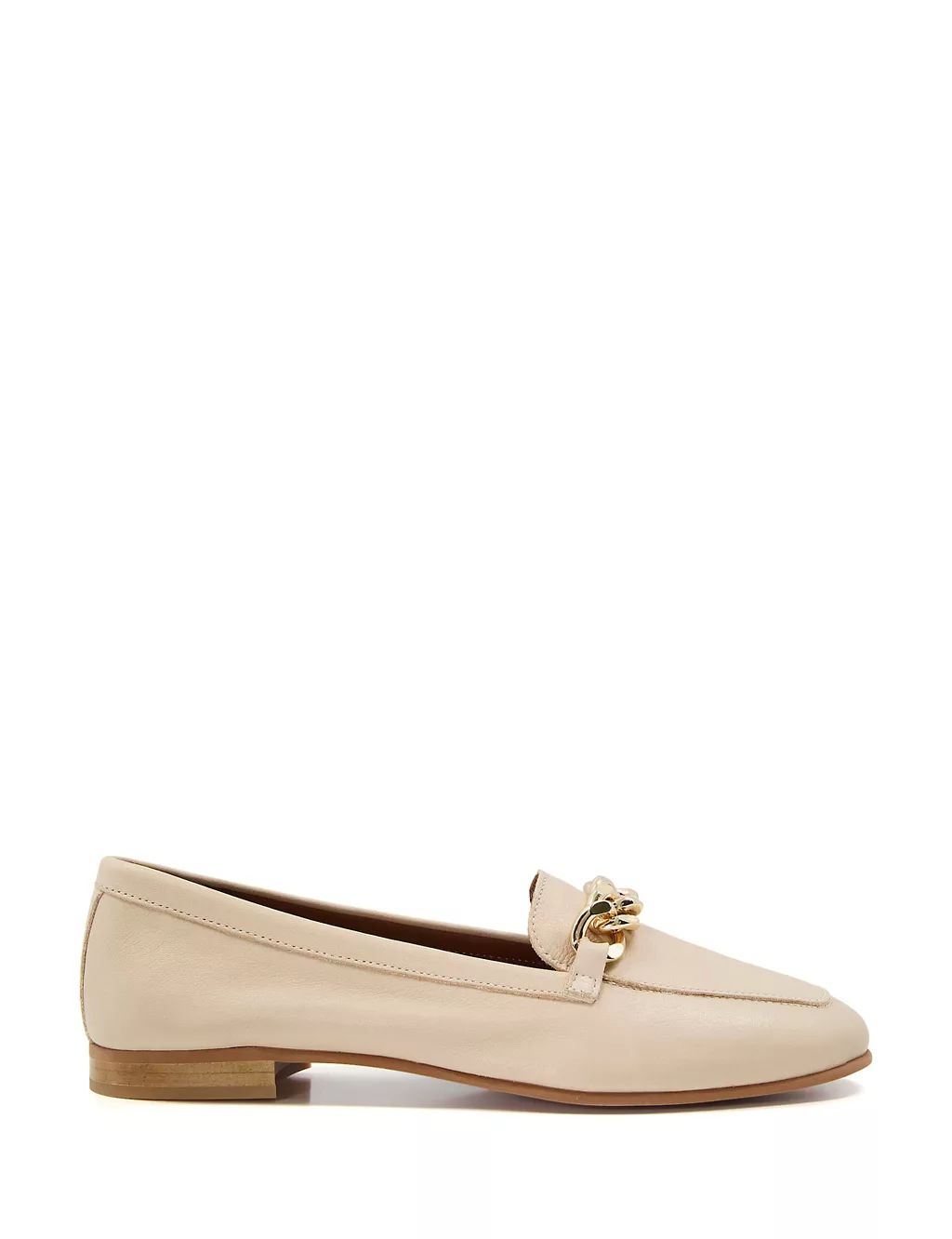 Leather Chain Detail Flat Loafers | Marks & Spencer (UK)