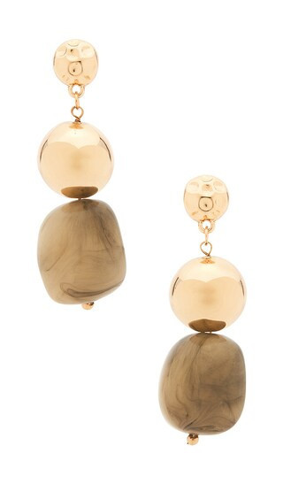 8 Other Reasons Stone Drop Earrings in Metallic Gold,Grey. | Revolve Clothing (Global)
