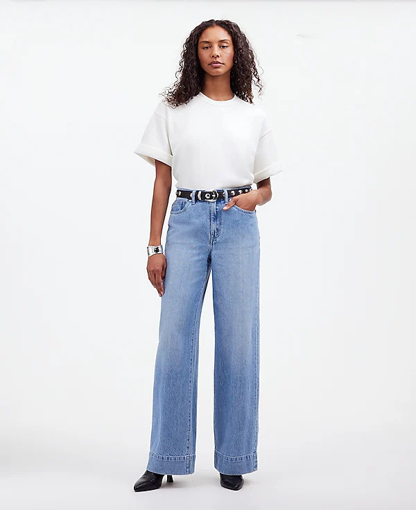 Superwide-Leg Jeans in Lintz Wash | Madewell