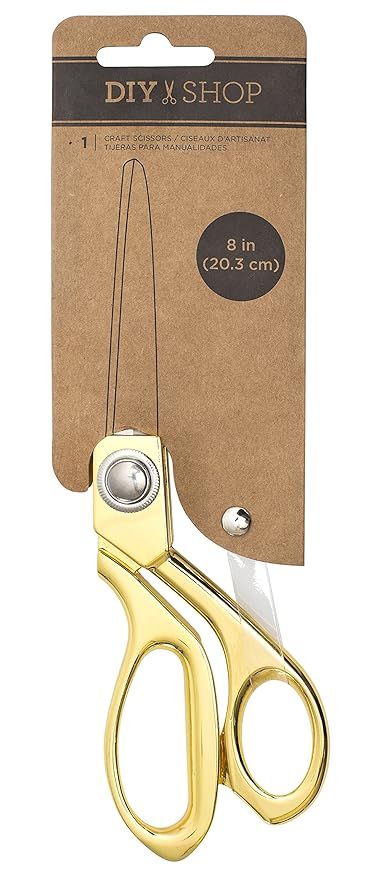 8-inch DIY Shop Craft Scissors by American Crafts | Gold | Amazon (US)