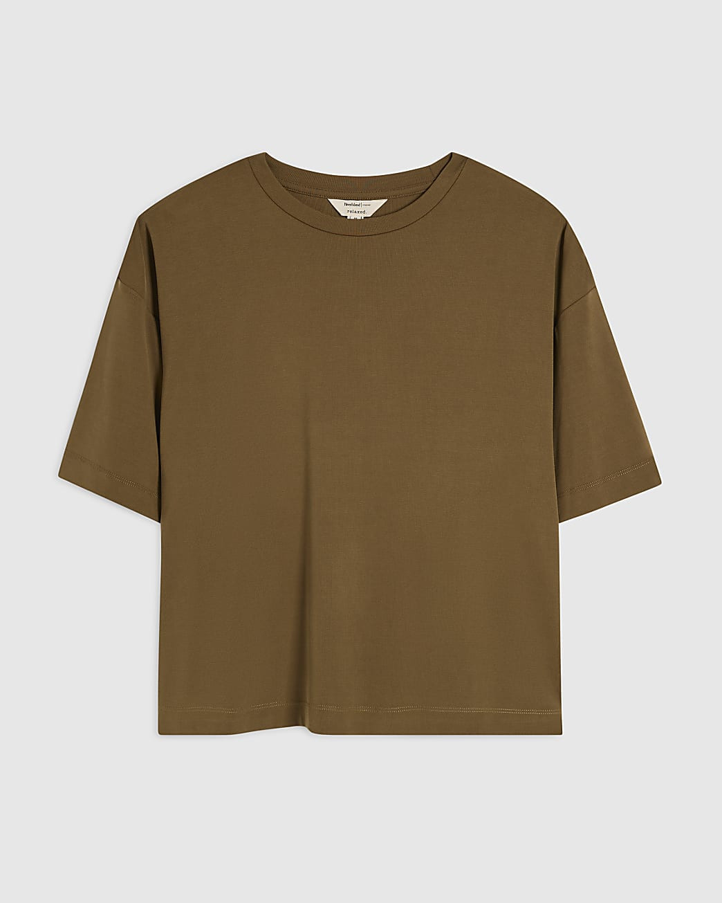 Petite Khaki Soft Touch T-Shirt | River Island UK & IE