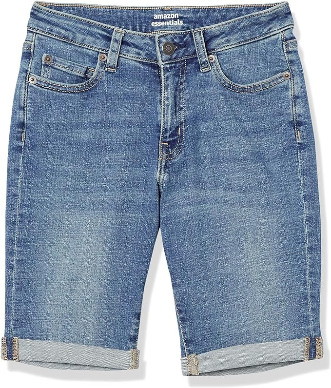 Amazon Essentials Women's 9" Denim Bermuda Shorts | Amazon (US)