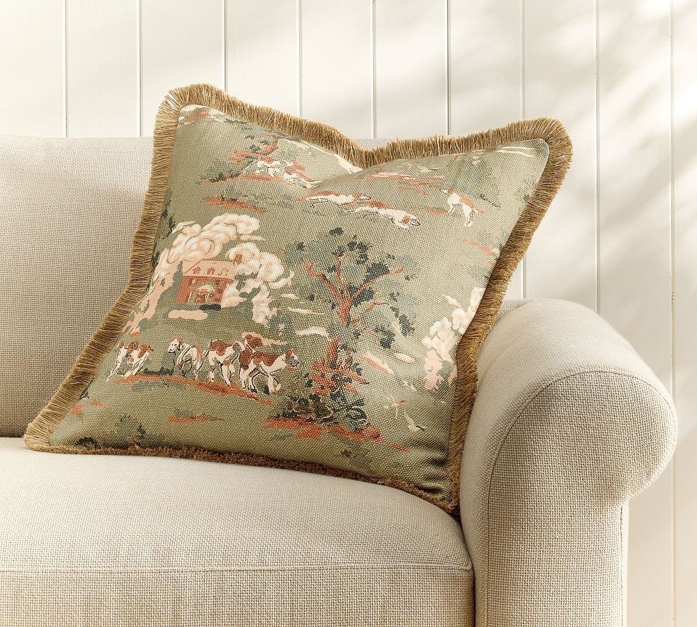 Hound Fringe Pillow Cover | Pottery Barn (US)
