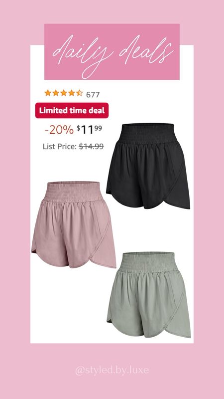 Amazon Daily Deals!

Active shorts - Amazon finds - Amazon activewear - workout shorts 

#LTKfitness #LTKsalealert #LTKstyletip