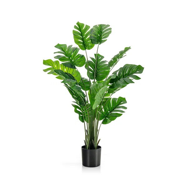 60'' Faux Palm Tree in Planter, Home Decorative Faux Plant | Wayfair North America