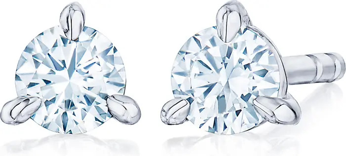 Round Brilliant Cut Diamond & Platinum Stud Earrings - 0.25ct. | Nordstrom