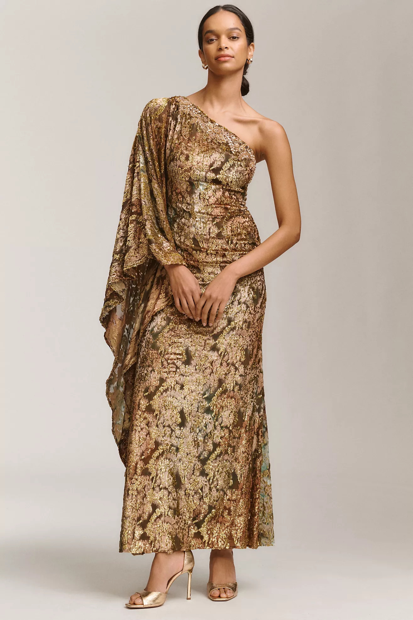 Mac Duggal One-Shoulder Maxi Dress | Anthropologie (US)