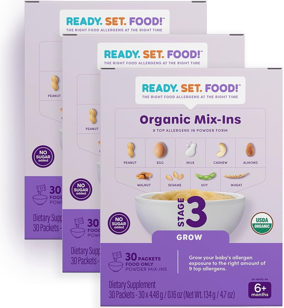Stage 3 Mix-ins (90 Days) – Safe & Easy Early Allergen Introduction for Babies 6+ Months, Mix w... | Amazon (US)