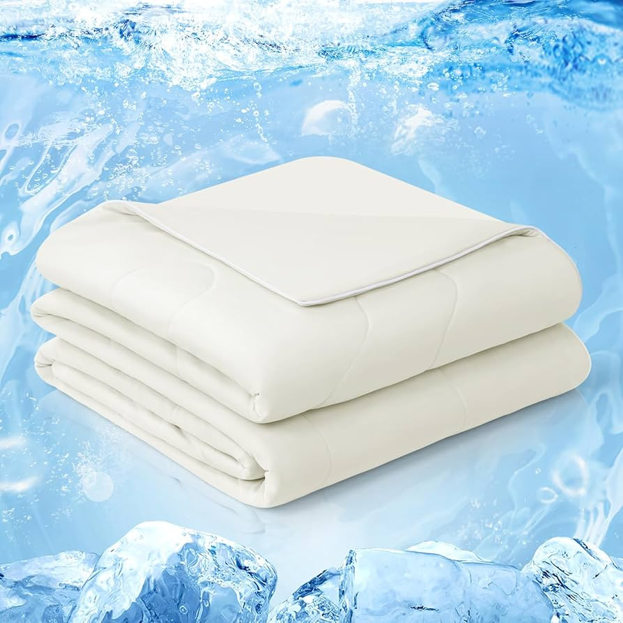 EASELAND Cooling Comforter King, Cold Touch Fabric Absorbs Body Heat, Double-Sided Cool Design So... | Amazon (US)