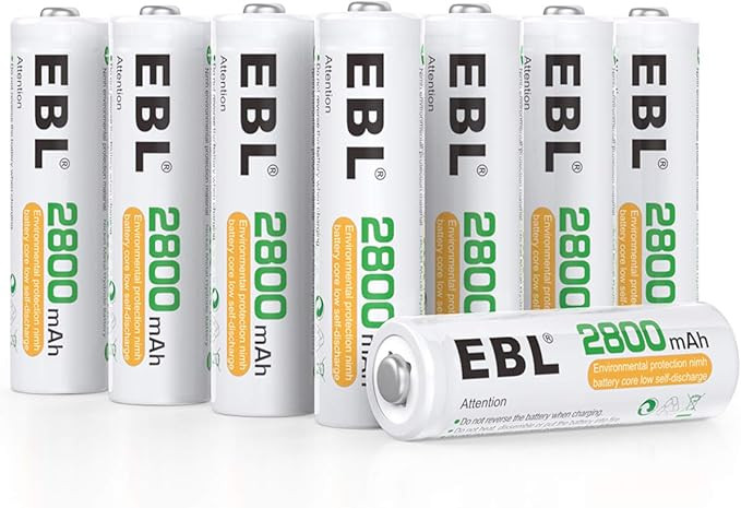 EBL AA Rechargeable Batteries 2800mAh Ready2Charge Quality AA Batteries - 16 Counts | Amazon (US)