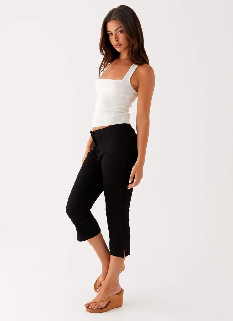 Rue Capri Pants - Black | Peppermayo (Global)