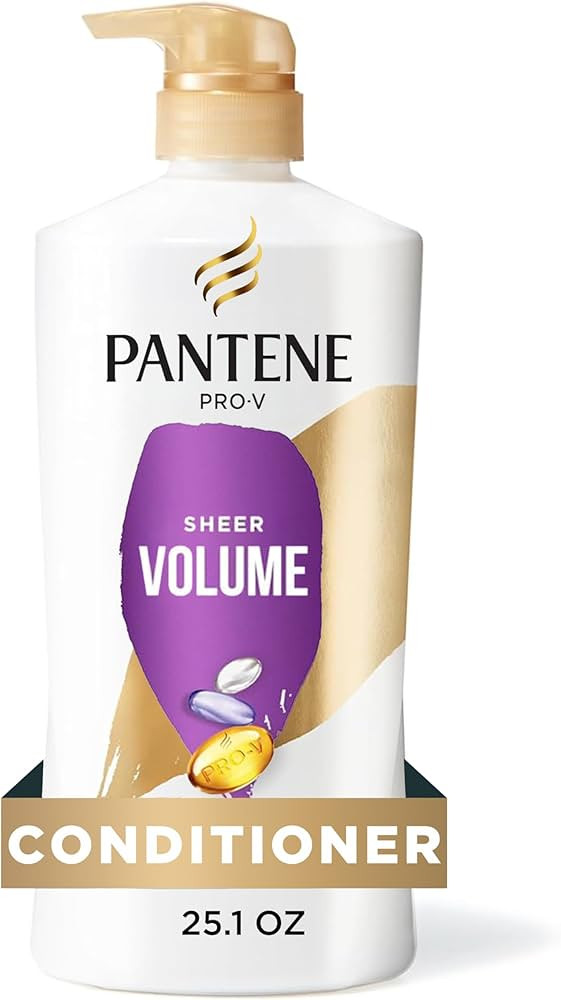 Pantene Conditioner, Sheer Volume - 72-Hour Fullness, Lightweight Nourishment with Pro-Vitamin B5... | Amazon (US)