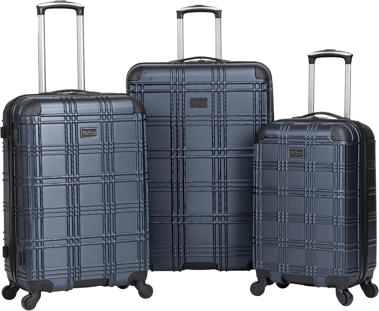 Ben Sherman Nottingham Hardside Spinner Luggage, 3-Piece Set (20"/24"/28"), Naval | Amazon (US)