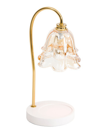 14x6 Flower Glass Candle Warmer Lamp | TJ Maxx